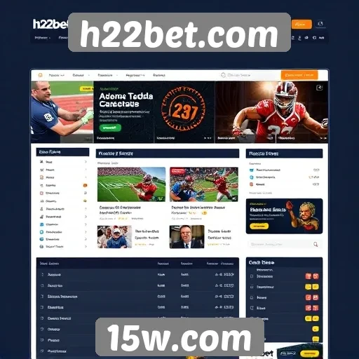 Análise da interface do usuário do h22bet